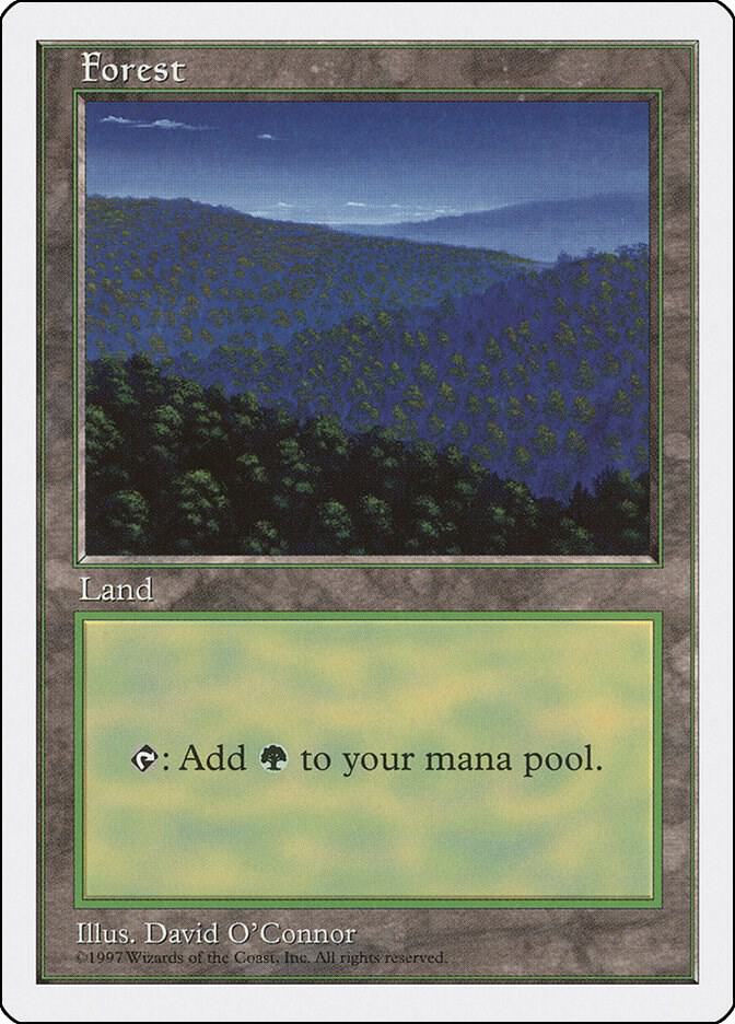 Forest 447 card from Fifth Edition