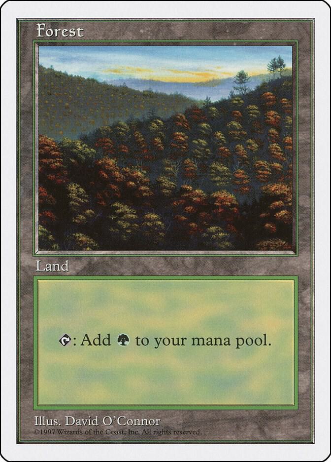 Forest 448 card from Fifth Edition