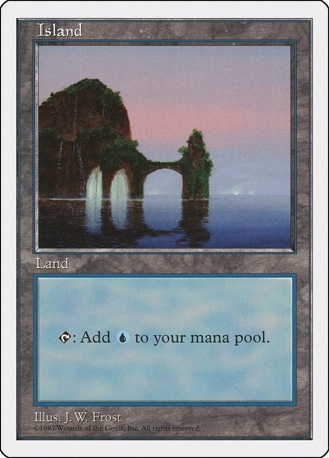 Island 434 card from Fifth Edition