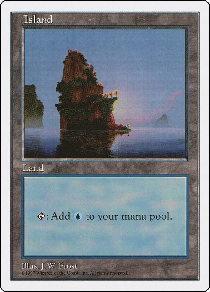 Island 435 card from Fifth Edition