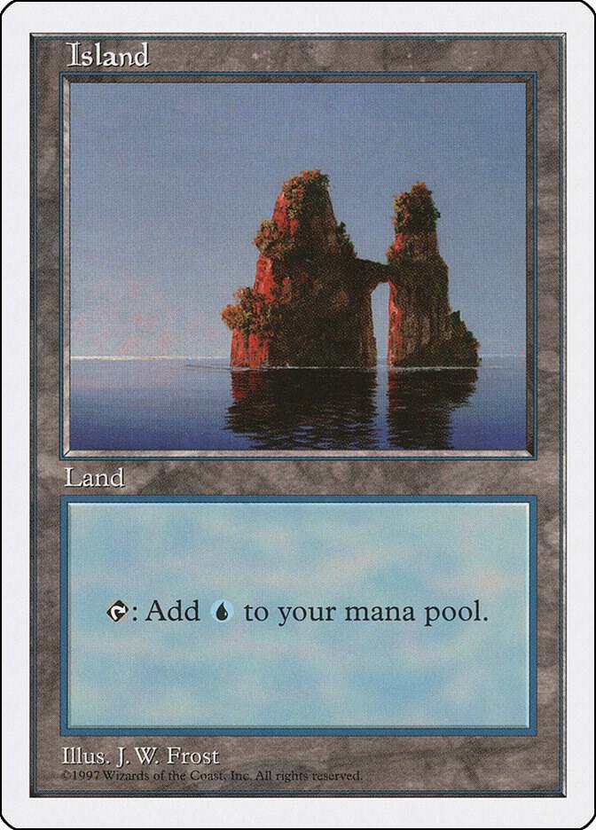 Island 436 card from Fifth Edition
