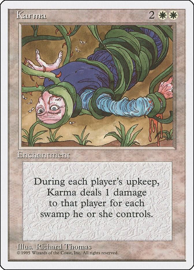 Karma card from Fourth Edition