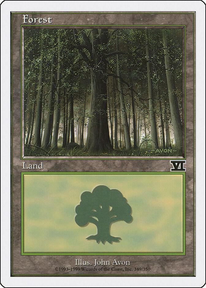Forest 349 card from Classic Sixth Edition