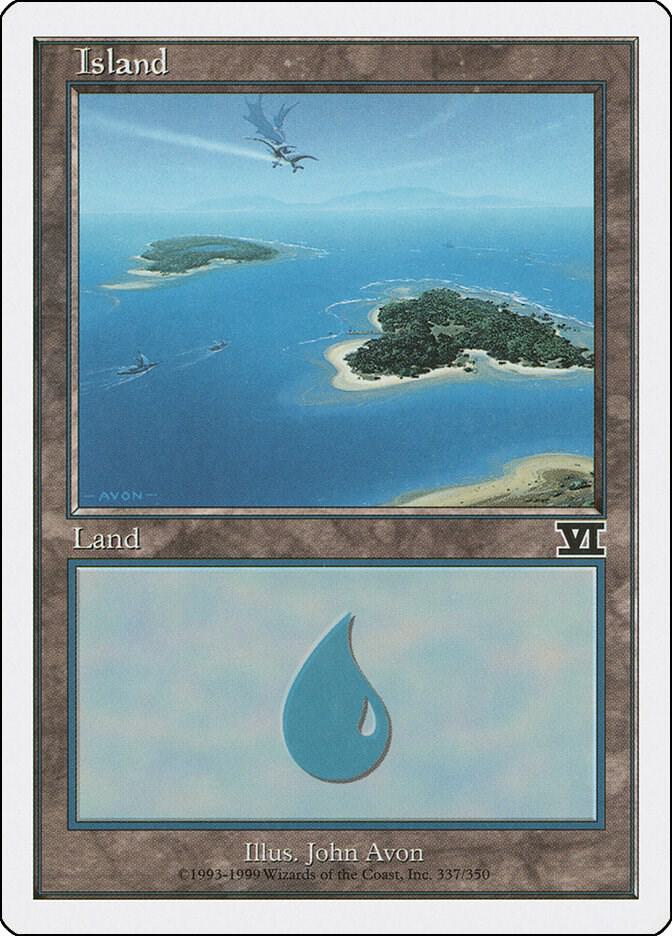 Island 337 card from Classic Sixth Edition