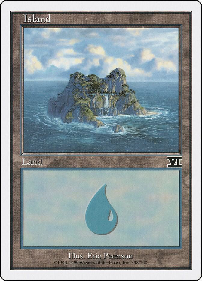 Island 338 card from Classic Sixth Edition