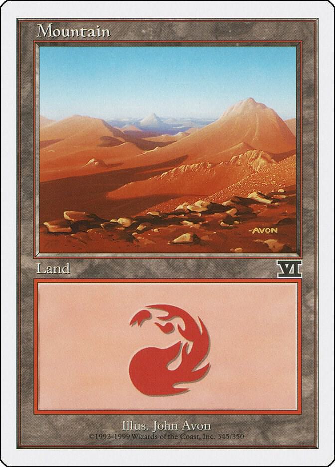 Mountain 345 card from Classic Sixth Edition