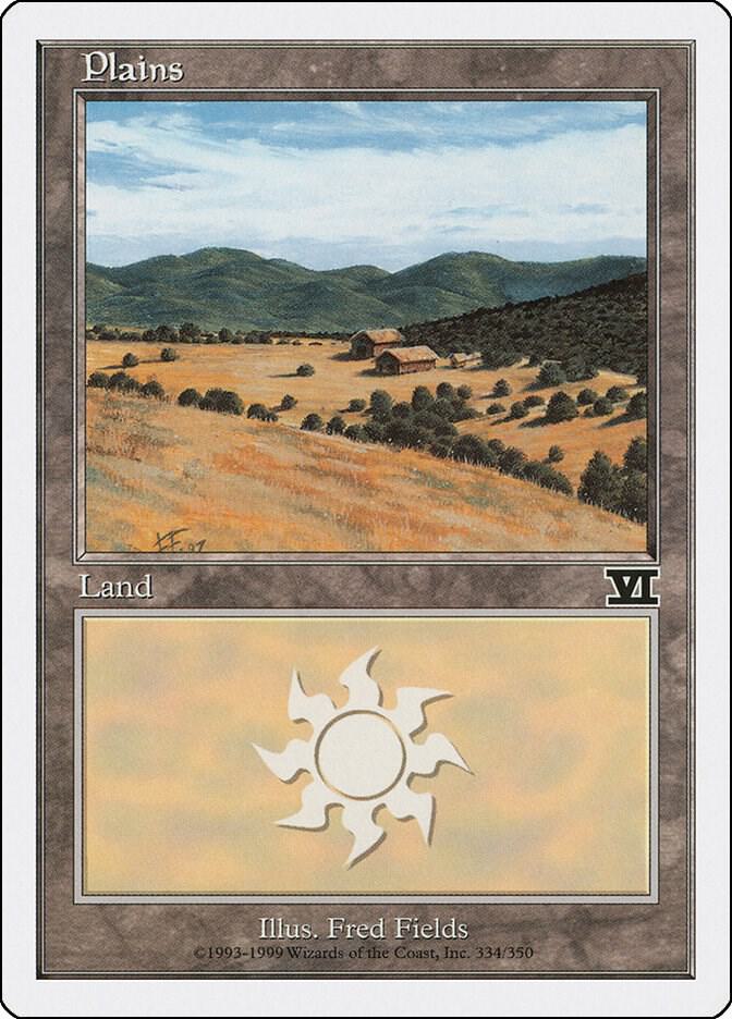 Plains 334 card from Classic Sixth Edition
