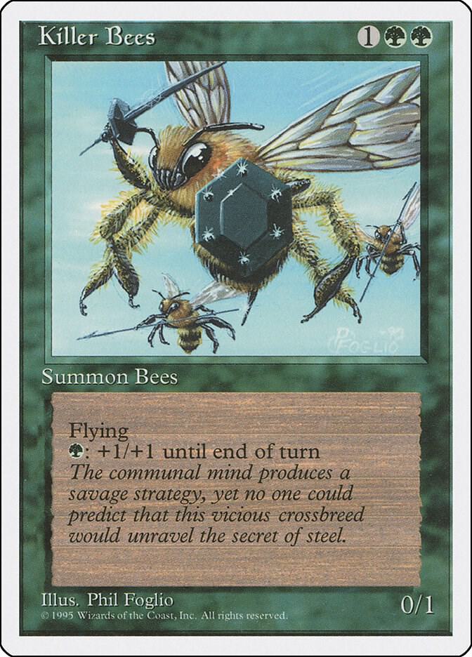 Killer Bees card from Fourth Edition