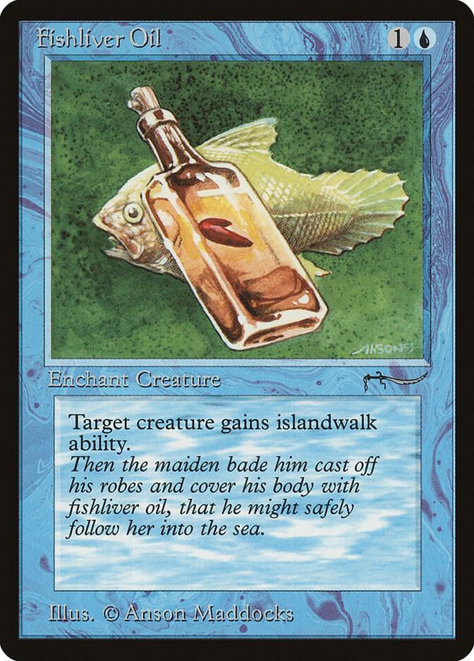 Fishliver Oil (Light) card from Arabian Nights