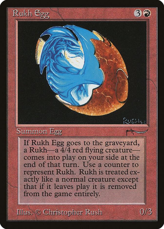 Rukh Egg (Light) card from Arabian Nights