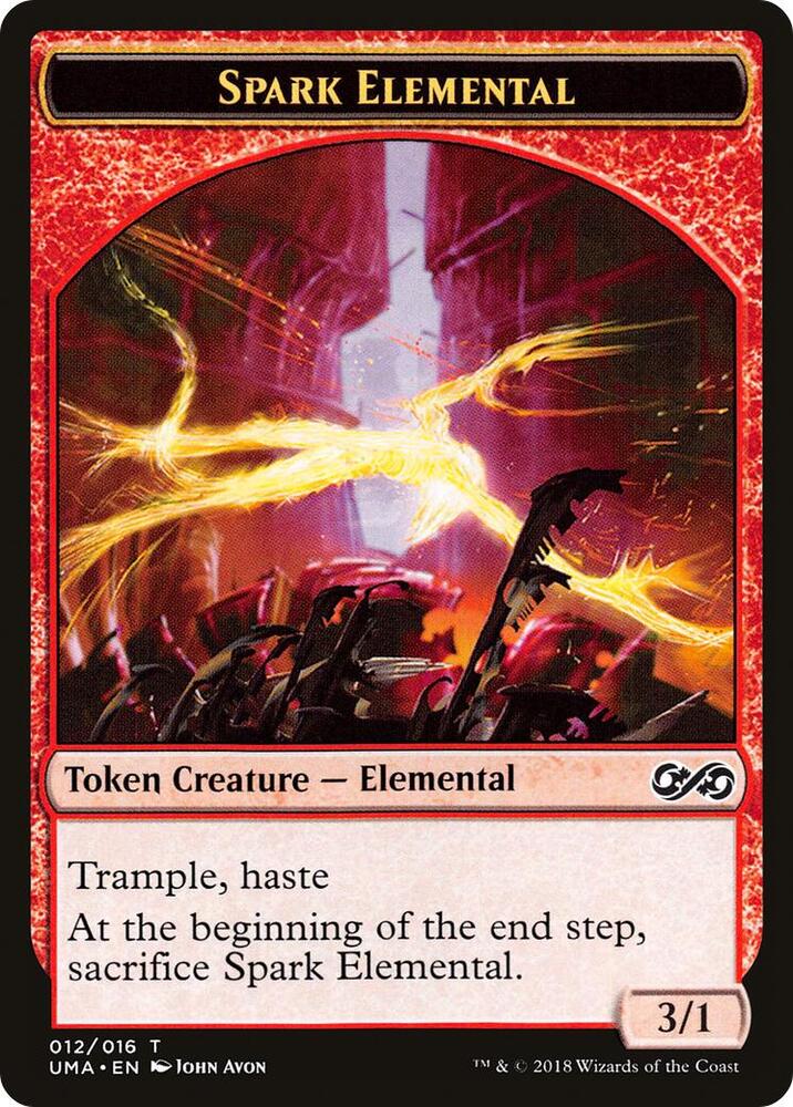 Spark Elemental Token 12 card from Ultimate Masters
