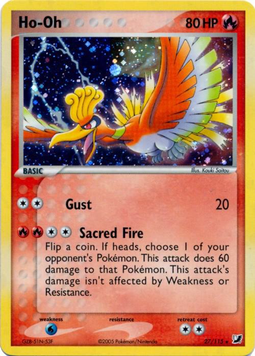 Ho-Oh - 27/115 (Cosmos Holo) 027/115 card from Deck Exclusives