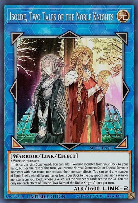 Isolde, Two Tales of the Noble Knights SOFU-ENSE1 card from Soul Fusion