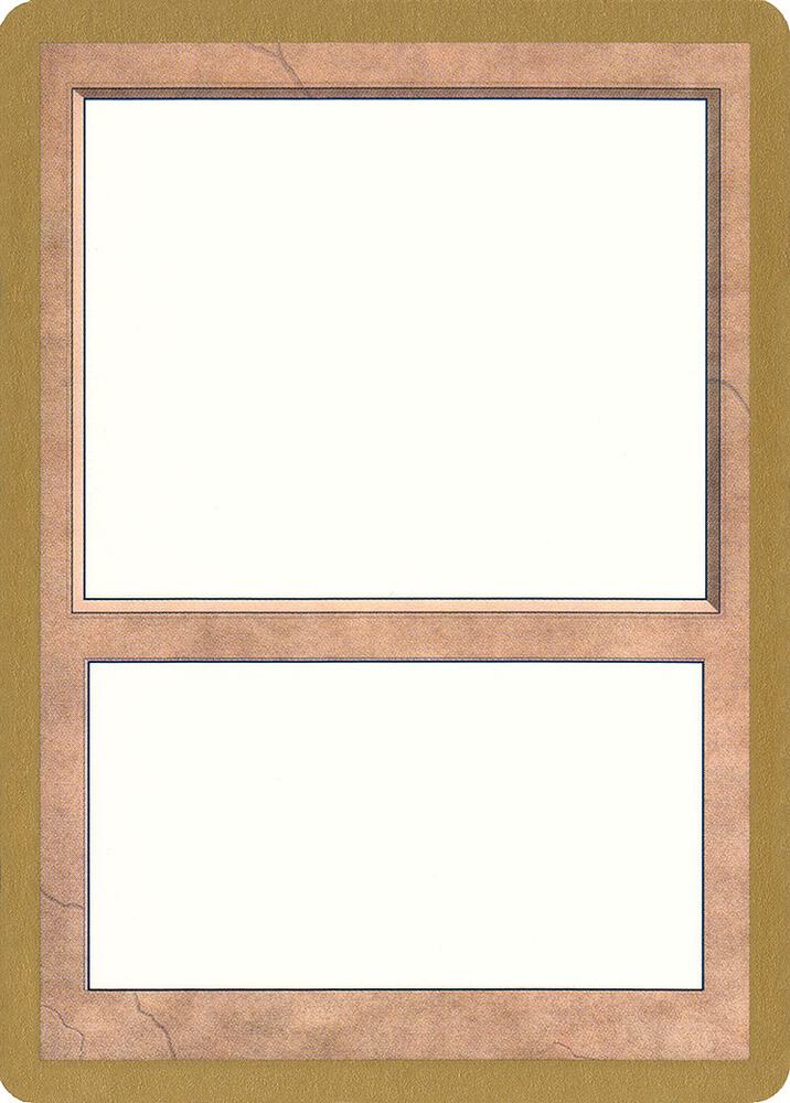 1998 World Championship Blank Card card from World Championship Decks