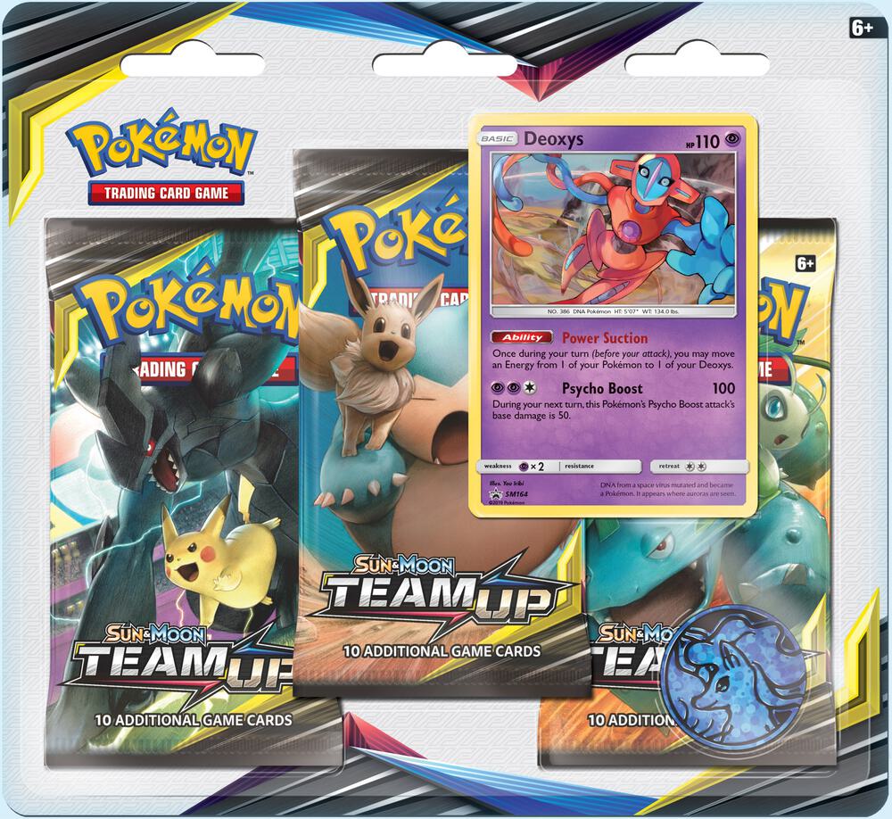 Team Up 3 Pack Blister [Deoxys] card from SM - Team Up