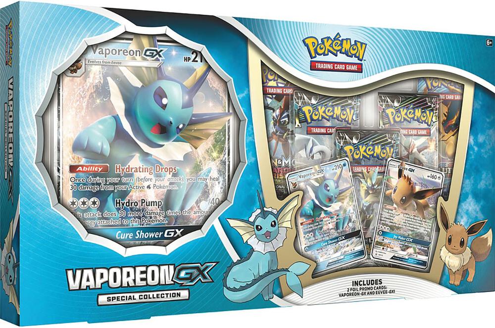 Vaporeon GX Special Collection card from SM - Lost Thunder