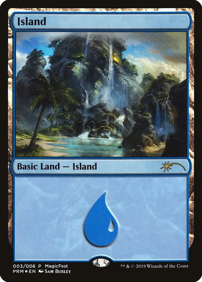 Island (2019) 3 card from MagicFest Cards