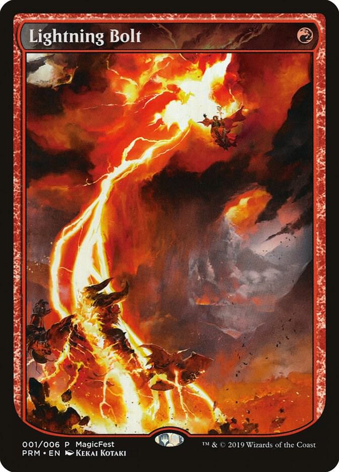 Lightning Bolt 1 card from MagicFest Cards