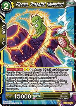 Piccolo, Potential Unleashed TB3-054 card from Clash of Fates