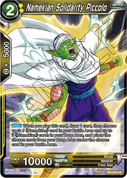 Namekian Solidarity Piccolo TB3-055 card from Clash of Fates