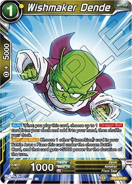 Wishmaker Dende TB3-059 card from Clash of Fates