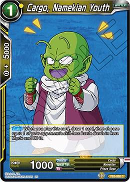 Cargo, Namekian Youth TB3-060 card from Clash of Fates