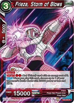 Frieza, Storm of Blows TB3-003 card from Clash of Fates