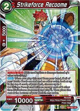 Strikeforce Recoome TB3-007 card from Clash of Fates