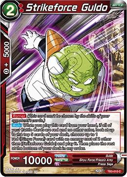Strikeforce Guldo TB3-010 card from Clash of Fates