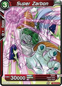 Super Zarbon TB3-012 card from Clash of Fates