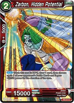 Zarbon, Hidden Potential TB3-013 card from Clash of Fates