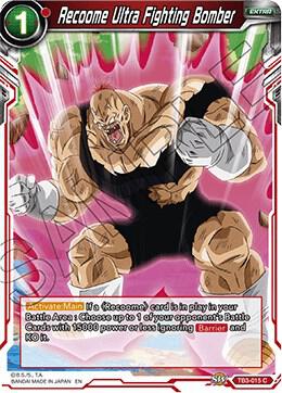 Recoome Ultra Fighting Bomber TB3-015 card from Clash of Fates