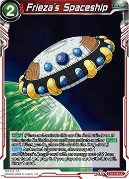 Frieza's Spaceship TB3-016 card from Clash of Fates
