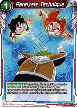 Paralysis Technique TB3-017 card from Clash of Fates