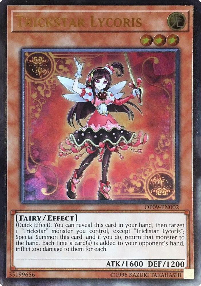 Trickstar Lycoris (UTR) OP09-EN002 card from OTS Tournament Pack 9