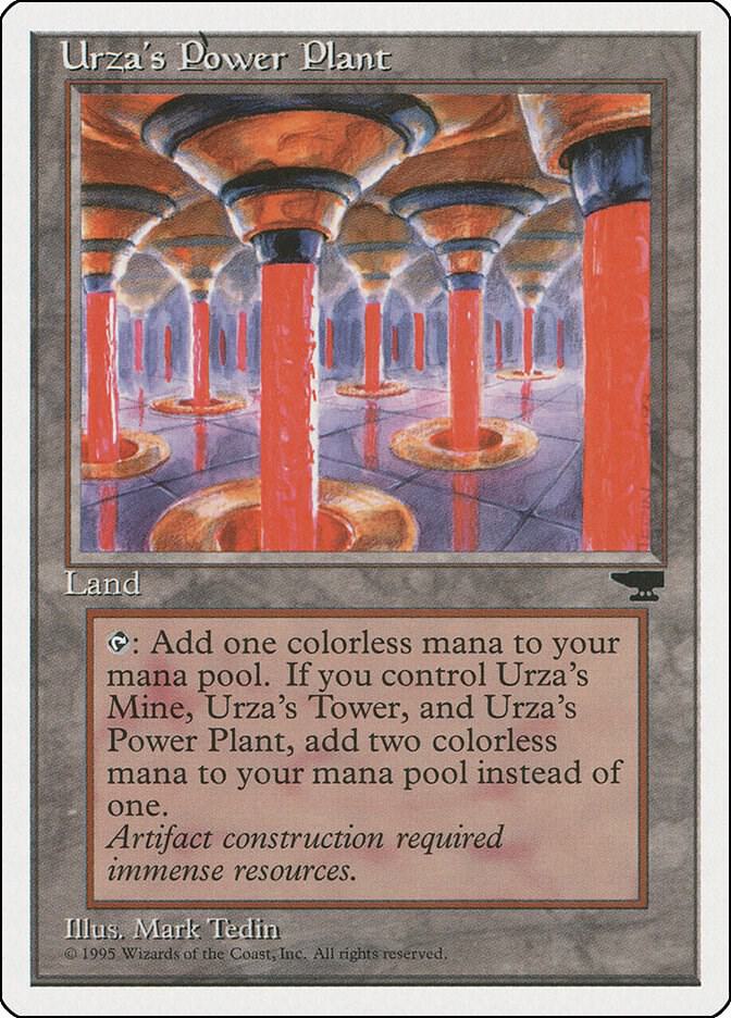 Urza's Power Plant (Columns) card from Chronicles
