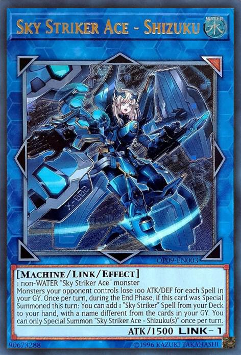 Sky Striker Ace - Shizuku (UTR) OP09-EN003 card from OTS Tournament Pack 9