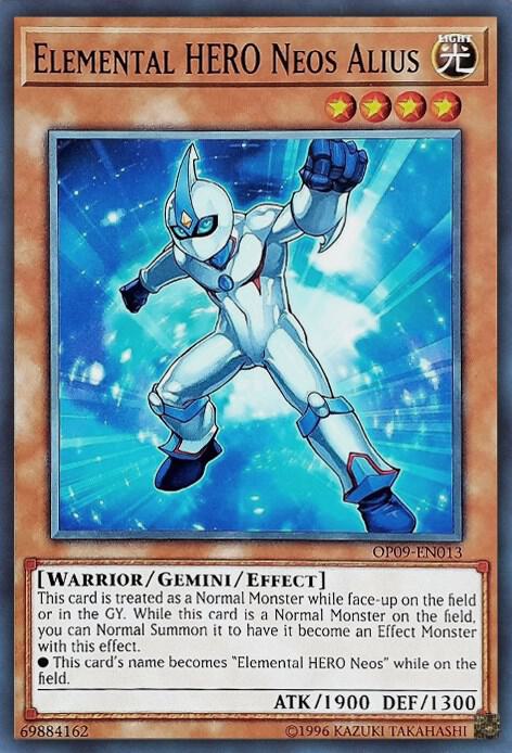 Elemental HERO Neos Alius OP09-EN013 card from OTS Tournament Pack 9