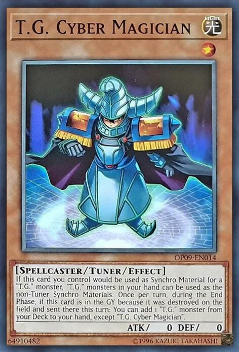 T.G. Cyber Magician OP09-EN014 card from OTS Tournament Pack 9