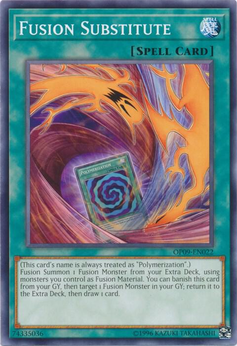 Fusion Substitute OP09-EN022 card from OTS Tournament Pack 9