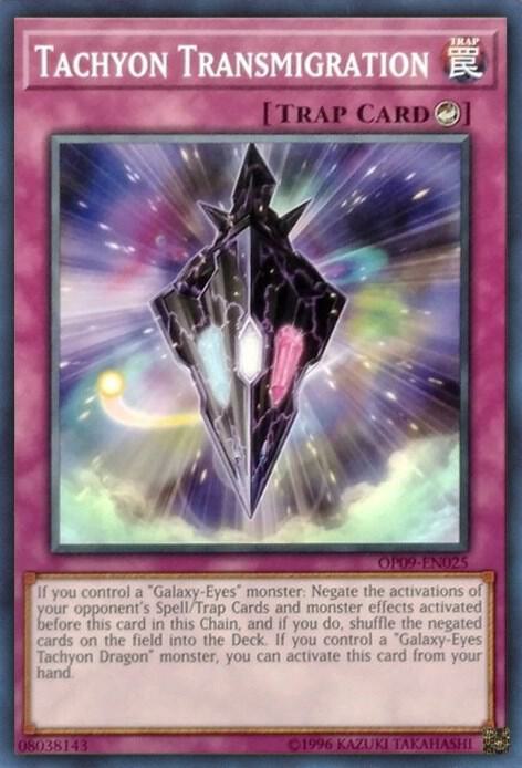 Tachyon Transmigration OP09-EN025 card from OTS Tournament Pack 9