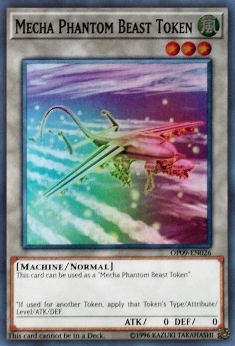 Token: Mecha Phantom Beast (A) - "Dracossack" OP09-EN026 card from OTS Tournament Pack 9