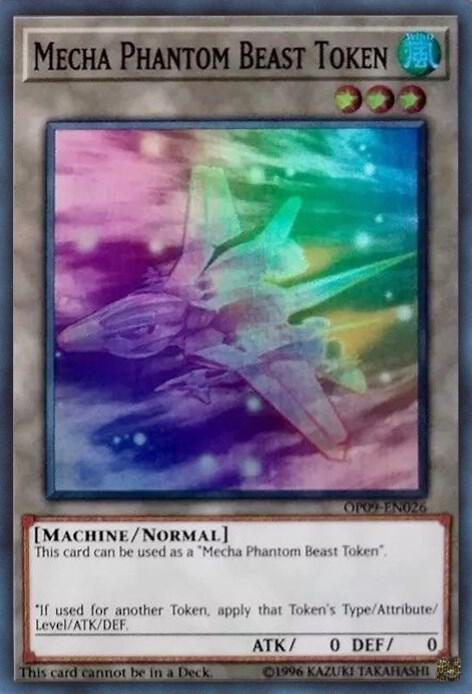 Token: Mecha Phantom Beast (C) - "Megaraptor" OP09-EN026 card from OTS Tournament Pack 9