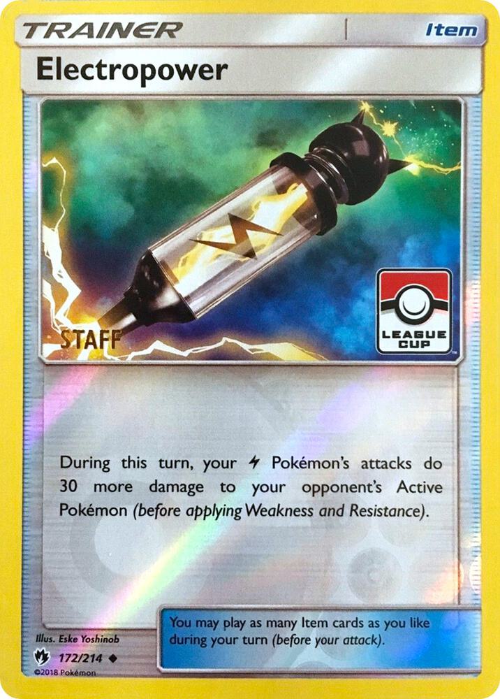 Electropower (League Cup) [Staff] 172/214 card from League & Championship Cards