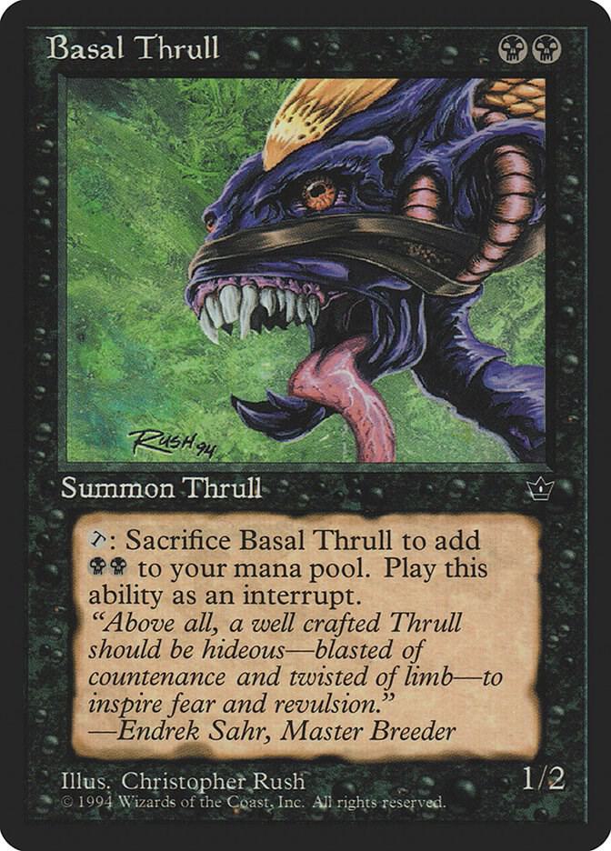 Basal Thrull (Rush) card from Fallen Empires