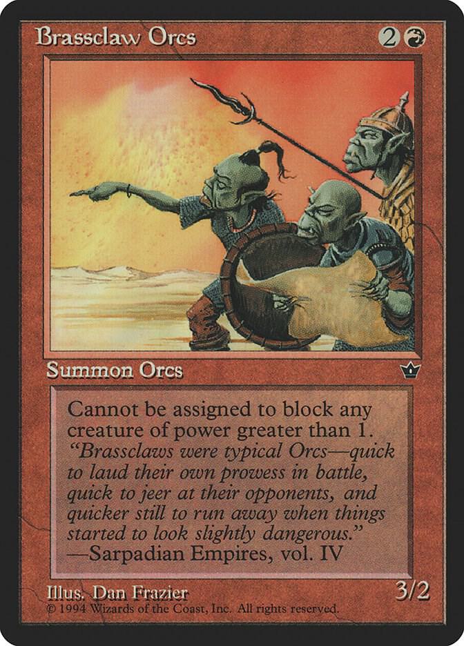 Brassclaw Orcs (Frazier) card from Fallen Empires