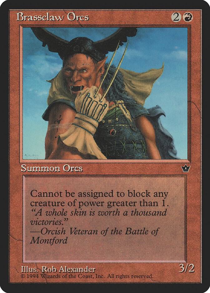 Brassclaw Orcs (Alexander) (Claw) card from Fallen Empires