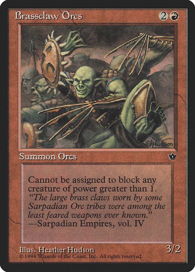 Brassclaw Orcs (Hudson) card from Fallen Empires