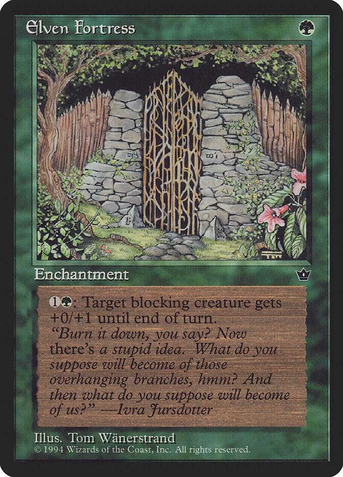 Elven Fortress (Wanerstrand) card from Fallen Empires