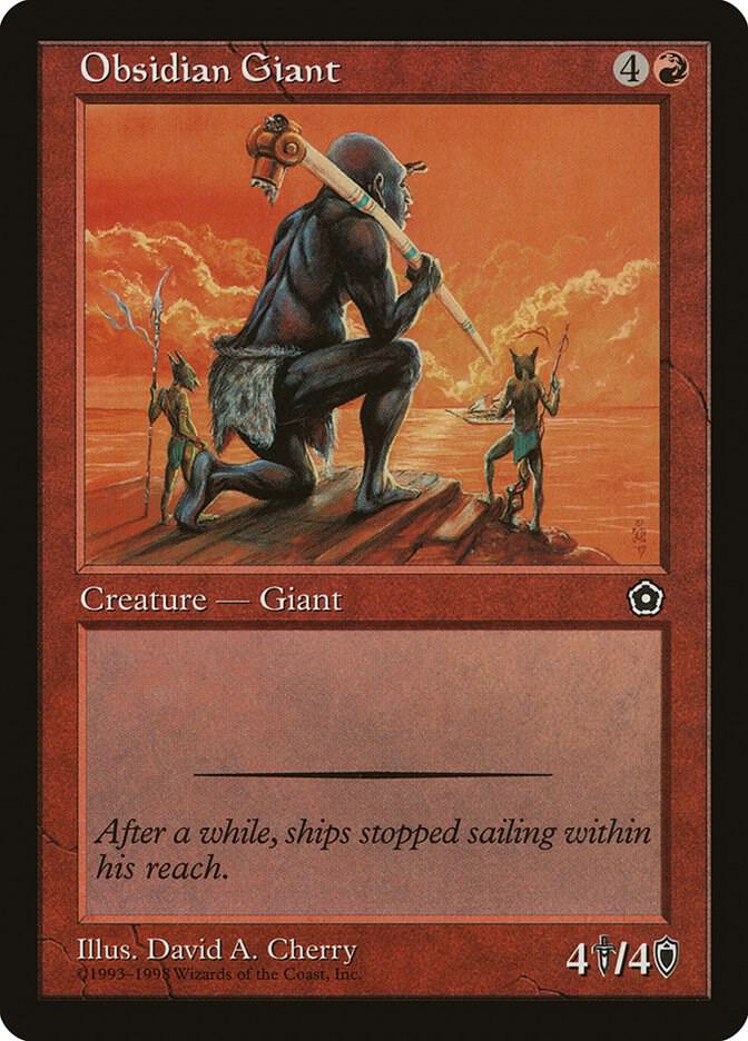Obsidian Giant card from Portal Second Age